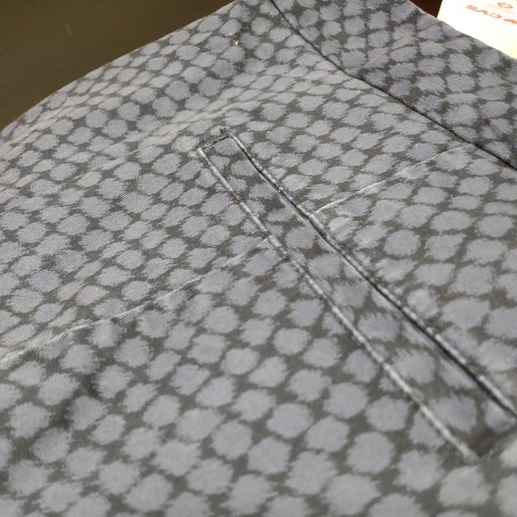 Purple/Black Cropped Ankle-Length Pants - Picture 4 of 4